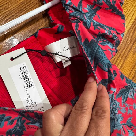 CARA CARA Flirty GIGI MINI SUN DRESS IN PINK HERON WATERMELON SZ XXS - Picture 8 of 10